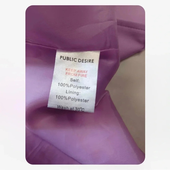ASOS Public Desire Oversized Lilac  Blazer Size 10 - Picture 9 of 11